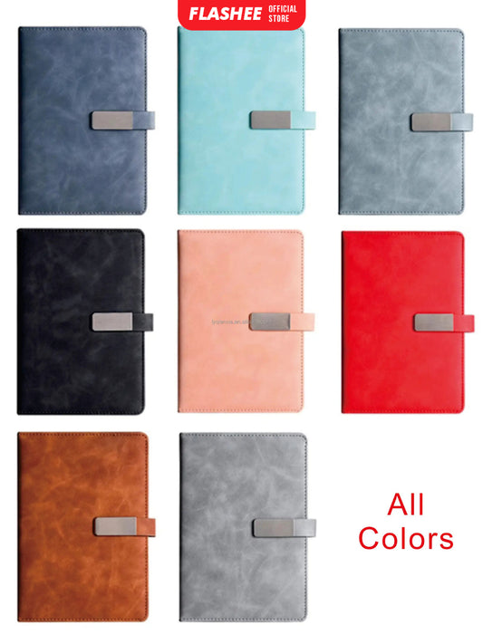 Flashee Notebook A5 Eksklusif Buku Perusahaan A5 Buku Binder Penutup Magnet 100 Lembar
