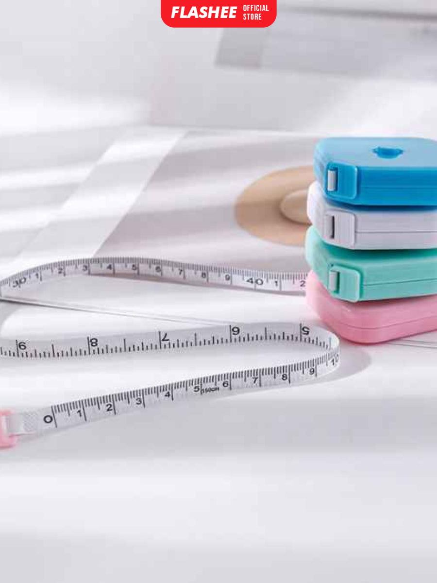 Flashee Meteran Baju Meteran Mini Gulung 150cm Alat Ukur Serbaguna