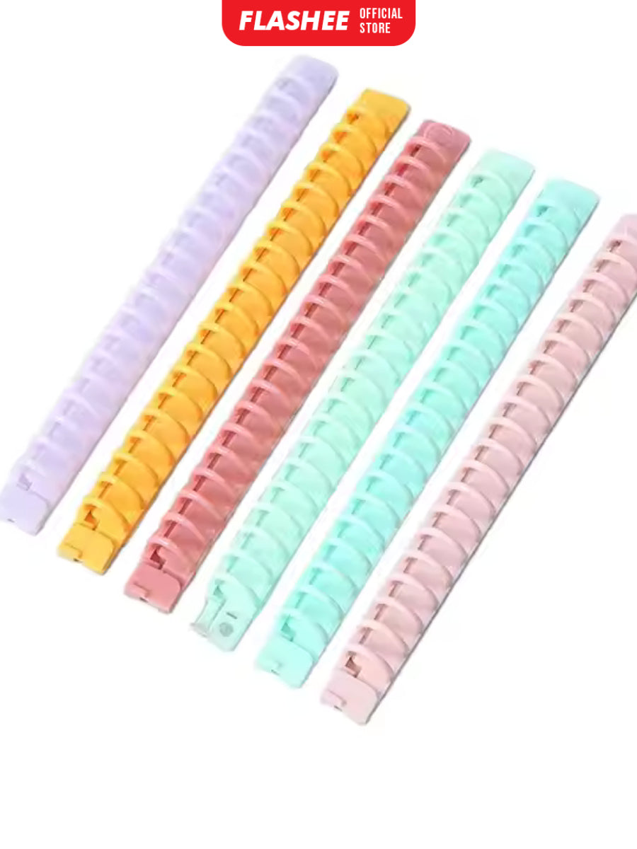 Flashee Ring Binder DIY Binding A5 20 Ring Warna Pastel Macaron Ring Binder A5 20 Lubang Buka Tutup