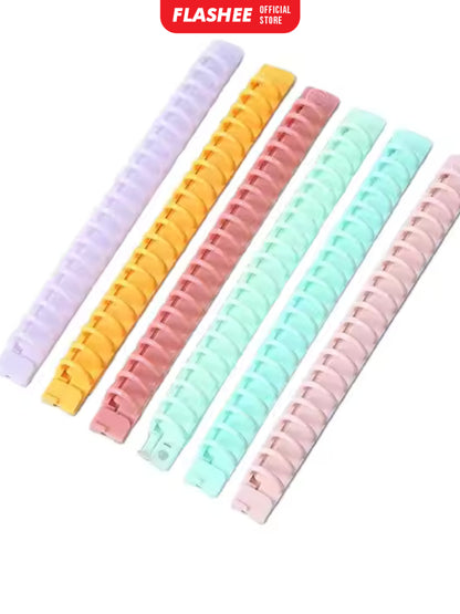 Flashee Ring Binder DIY Binding A5 20 Ring Warna Pastel Macaron Ring Binder A5 20 Lubang Buka Tutup