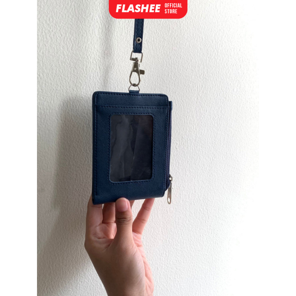 Flashee ID Card Lanyard Wallet Name Tag Hazel Lanyard Dompet Lipat Lanyard ID Card