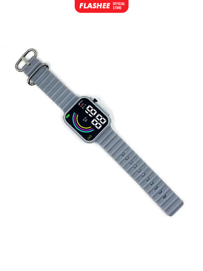 Flashee Jam Tangan Rubber Apple Watch Ultra Jam Tangan Digital Couple