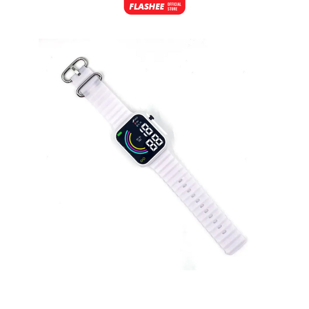 Flashee Jam Tangan Rubber Apple Watch Ultra Jam Tangan Digital Couple