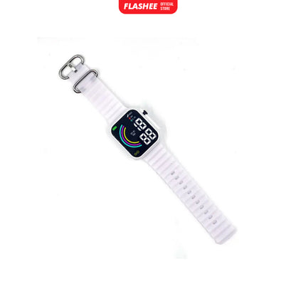 Flashee Jam Tangan Rubber Apple Watch Ultra Jam Tangan Digital Couple