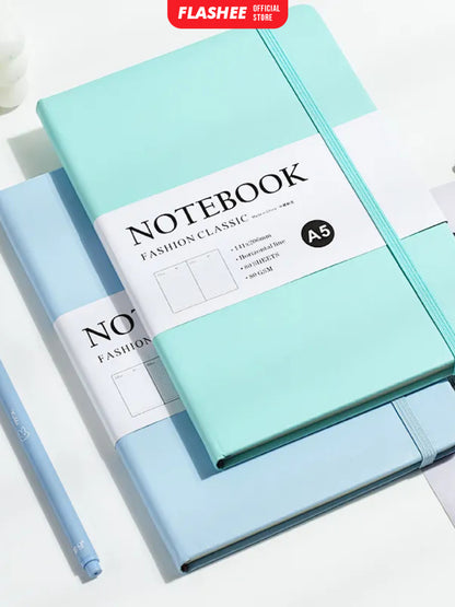 Flashee Notebook Aesthetic A5 Pocket Diary Buku Catatan Pertemuan 80 Lembar Jurnal Harian