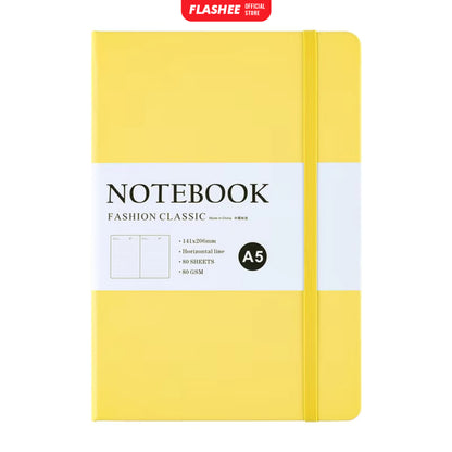 Flashee Notebook Aesthetic A5 Pocket Diary Buku Catatan Pertemuan 80 Lembar Jurnal Harian