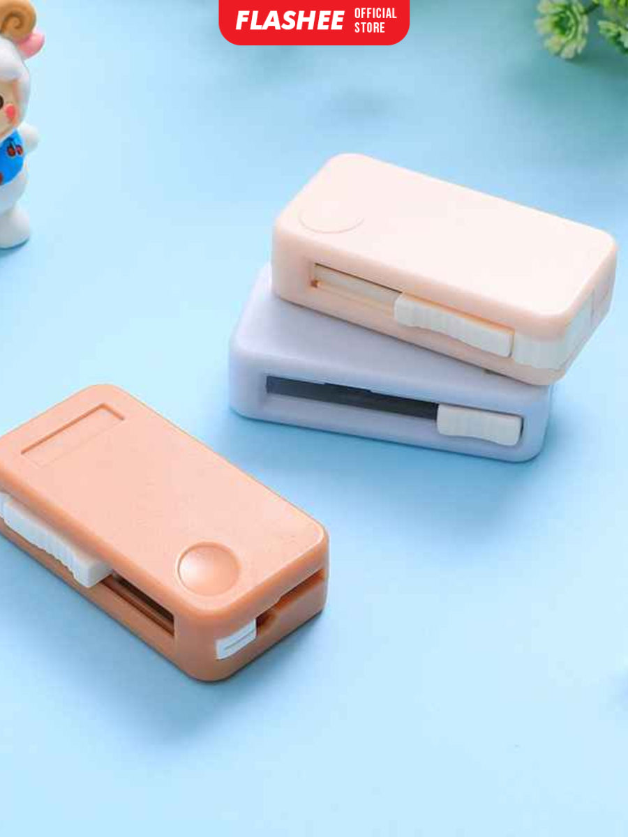Flashee Cutter Gunting 2 In 1 Portable Pemotong Lucu Gunting Mini Lipat Stainless Steel Pisau Cutter