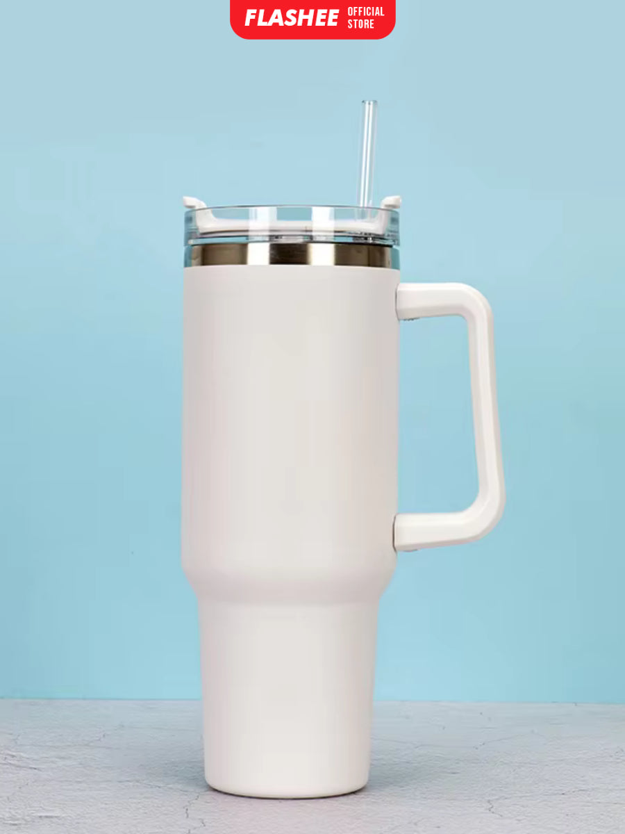 Flashee Botol Minum Anak Aesthetic 1200ML Tumbler Stainless Steel Tahan Dingin Tumbler Stainless