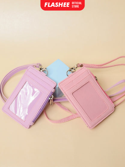 Flashee ID Card Holder Resleting Name Tag Seleting Taylor Lanyard Risleting Kulit Sintetis v2