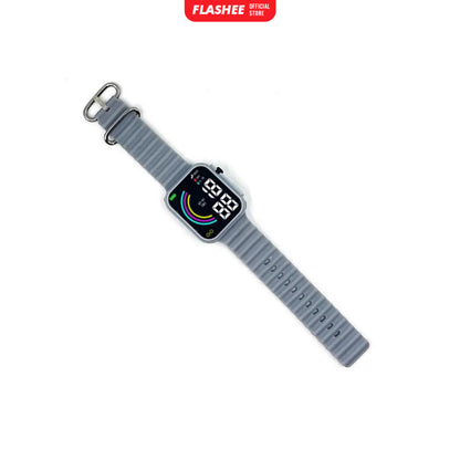 Flashee Jam Tangan Rubber Apple Watch Ultra Jam Tangan Digital Couple