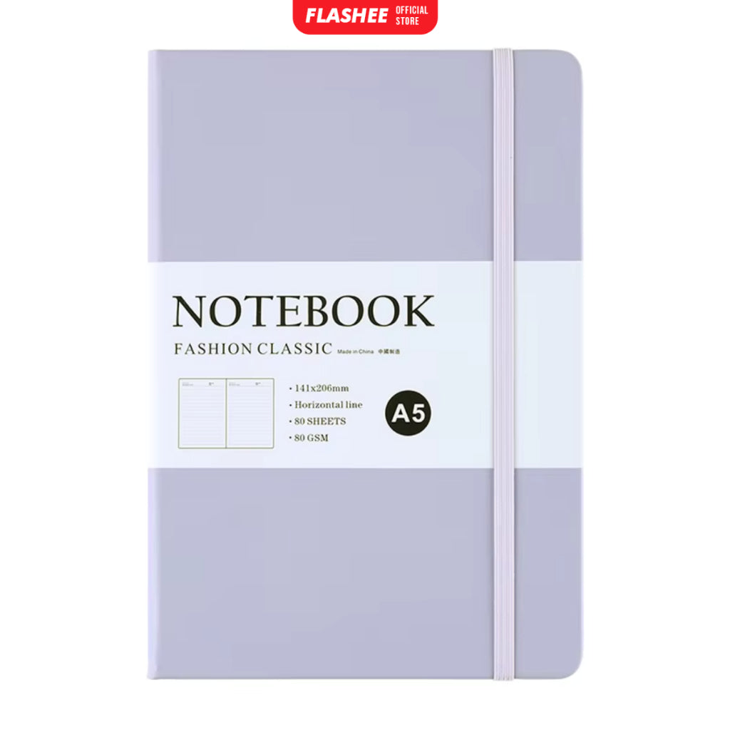 Flashee Notebook Aesthetic A5 Pocket Diary Buku Catatan Pertemuan 80 Lembar Jurnal Harian
