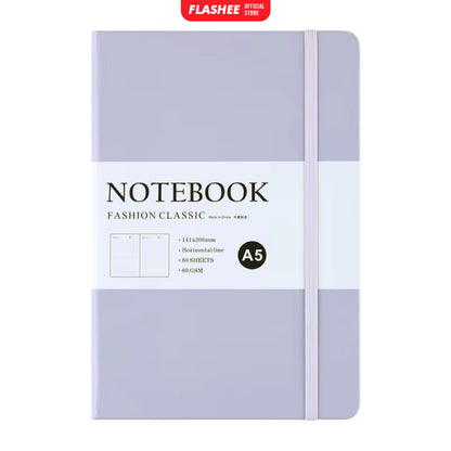 Flashee Notebook Aesthetic A5 Pocket Diary Buku Catatan Pertemuan 80 Lembar Jurnal Harian