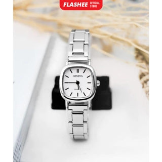Flashee Jam Tangan Anya Casual Wanita Bulat Watch Korean Fashion Jam Tangan Quartz Strap PU