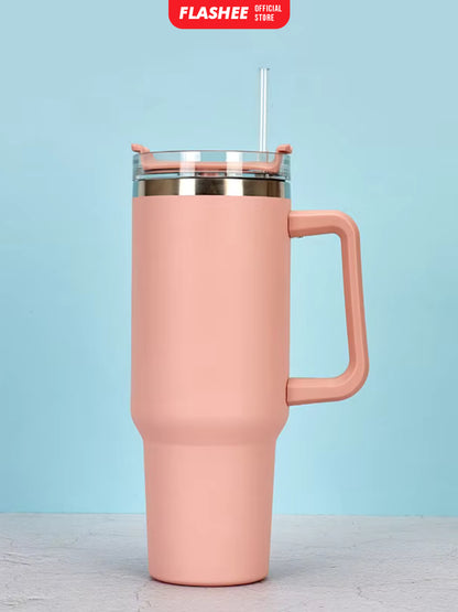 Flashee Botol Minum Anak Aesthetic 1200ML Tumbler Stainless Steel Tahan Dingin Tumbler Stainless