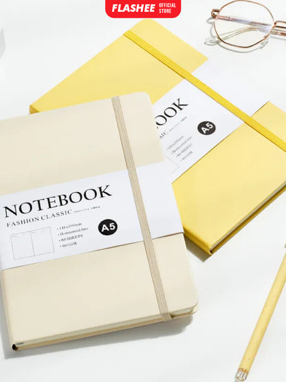 Flashee Notebook Aesthetic A5 Pocket Diary Buku Catatan Pertemuan 80 Lembar Jurnal Harian