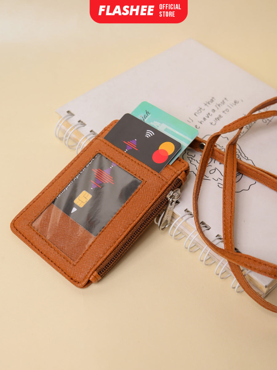 Flashee ID Card Holder Resleting Name Tag Seleting Taylor Lanyard Risleting Kulit Sintetis v2