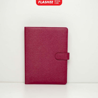 Flashee Binder Polos Warna Pink Muda Ukuran B5 Ring 26 Eksklusif Binder Sekolah Isi Ulang COD