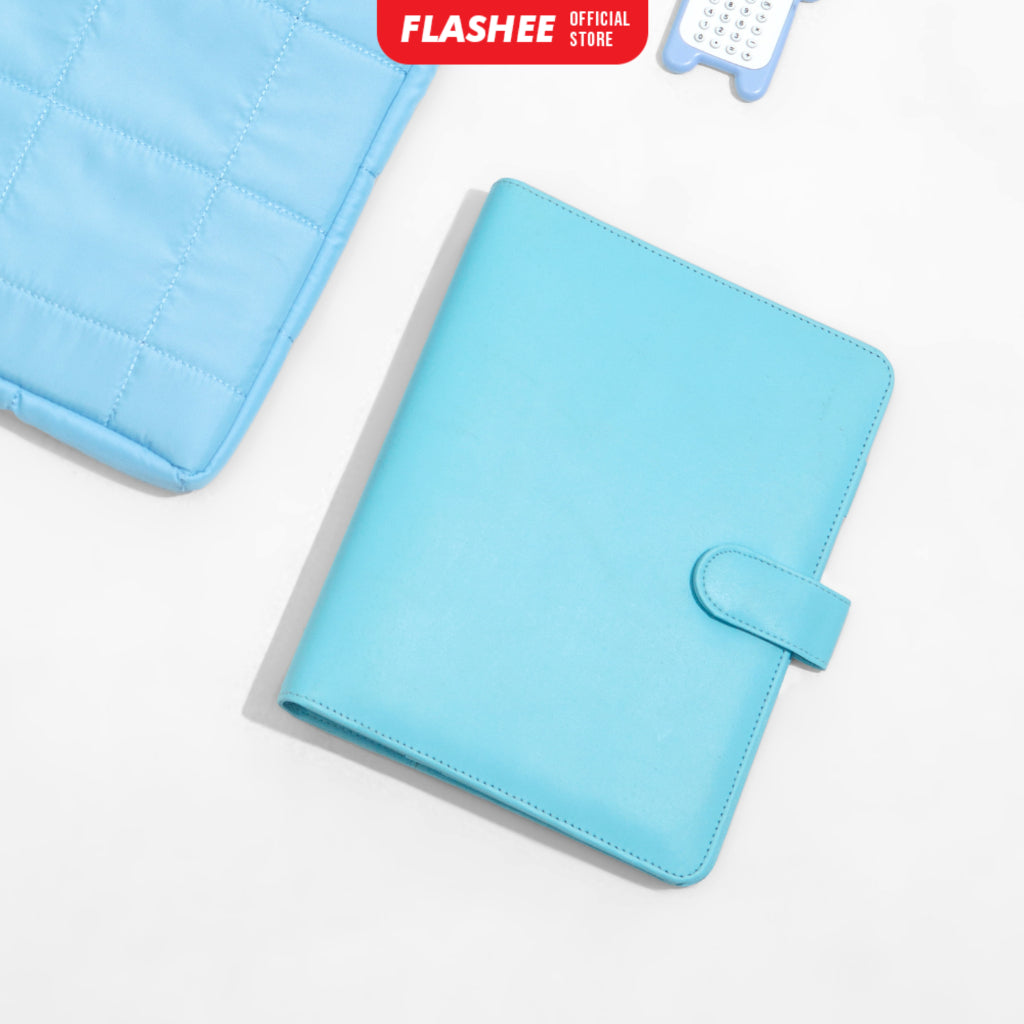 Flashee Binder Polos Warna Pink Muda Ukuran B5 Ring 26 Eksklusif Binder Sekolah Isi Ulang COD