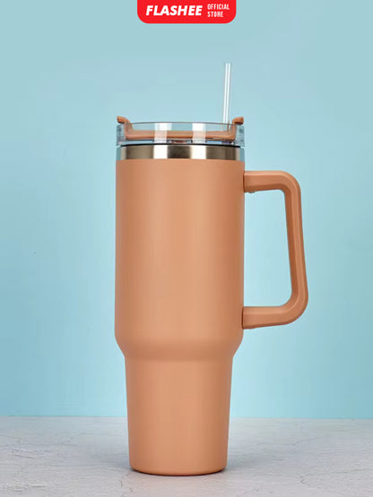 Flashee Botol Minum Anak Aesthetic 1200ML Tumbler Stainless Steel Tahan Dingin Tumbler Stainless