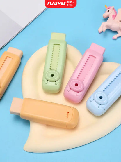 Flashee Eraser Penghapus Mekanik Push Eraser Penghapus Dorong