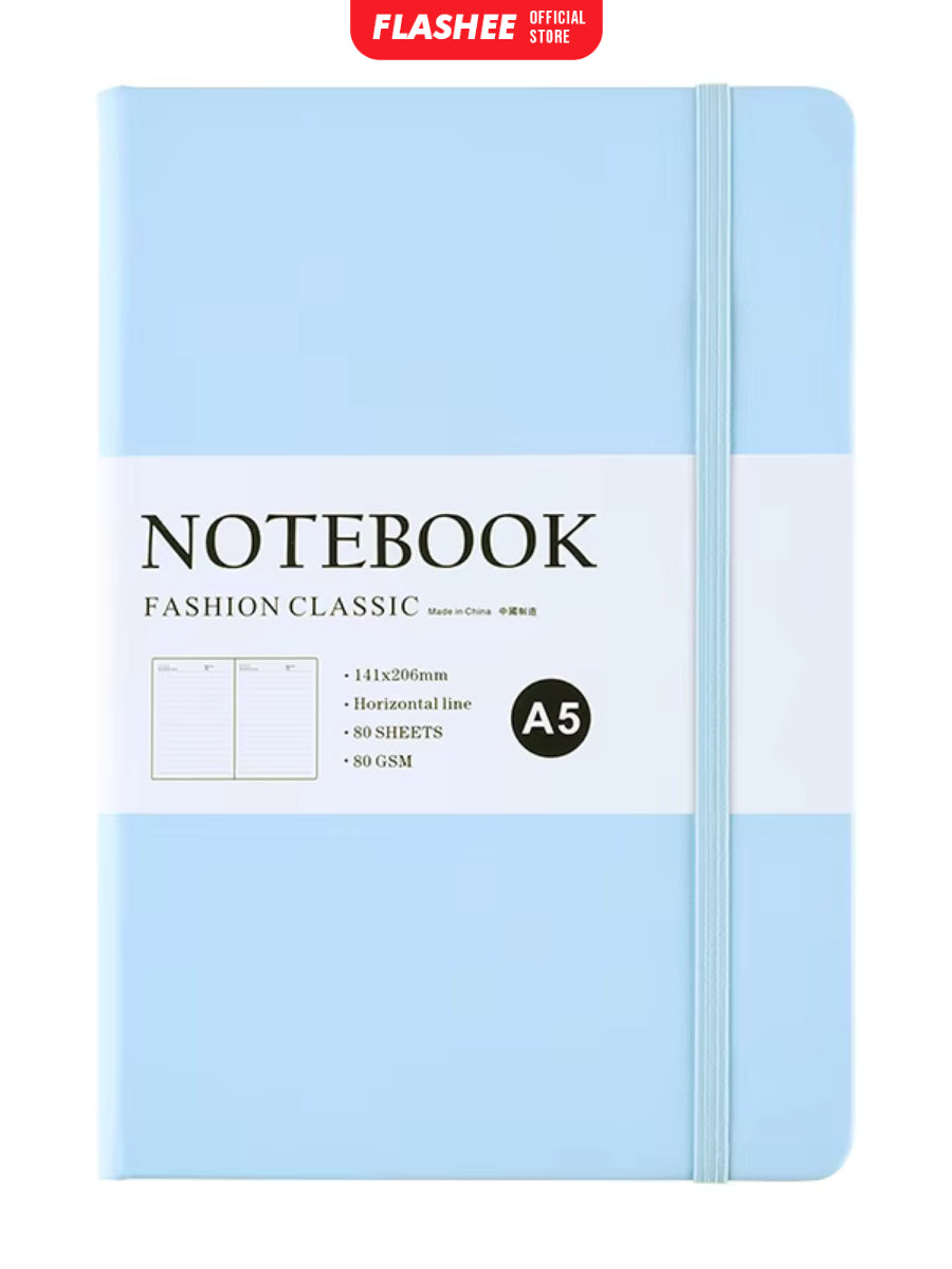Flashee Notebook Aesthetic A5 Pocket Diary Buku Catatan Pertemuan 80 Lembar Jurnal Harian