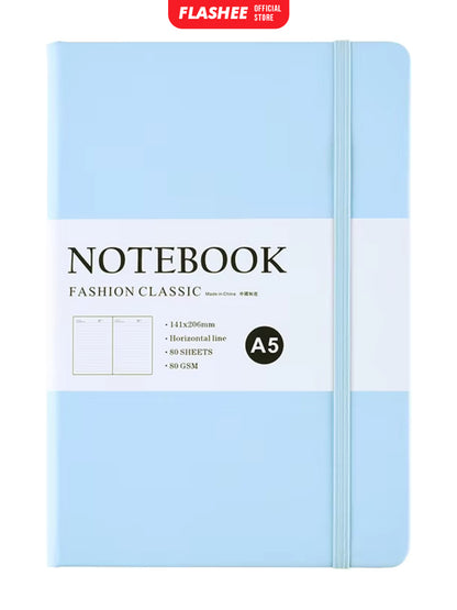 Flashee Notebook Aesthetic A5 Pocket Diary Buku Catatan Pertemuan 80 Lembar Jurnal Harian