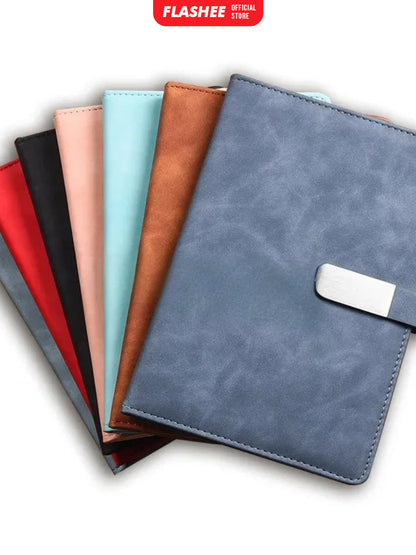 Flashee Notebook A5 Eksklusif Buku Perusahaan A5 Buku Binder Penutup Magnet 100 Lembar