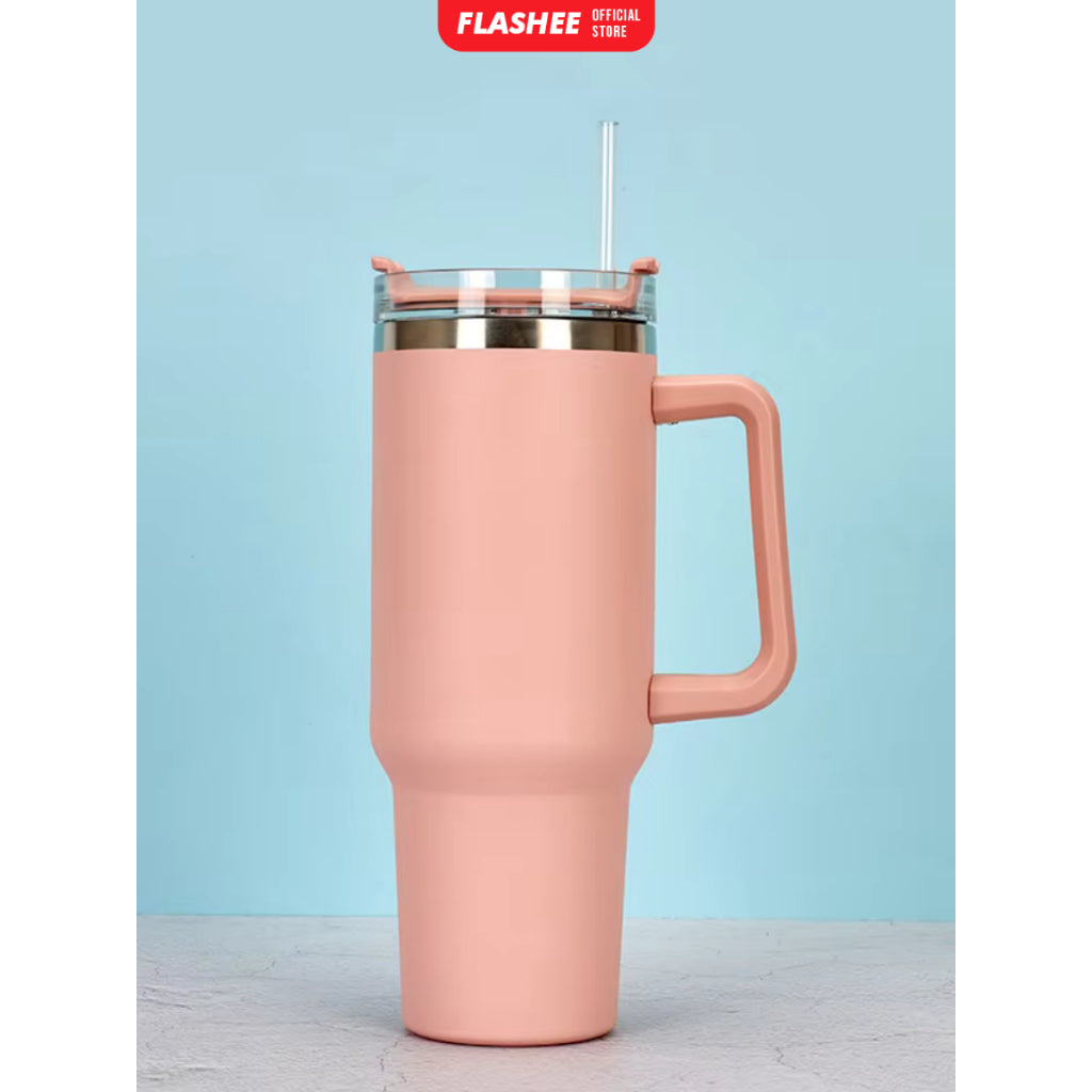Flashee Botol Minum Anak Aesthetic 1200ML Tumbler Stainless Steel Tahan Dingin Tumbler Stainless