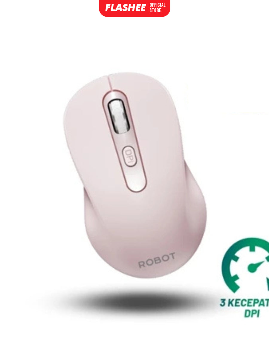 Flashee Mouse Laptop Wireless Robot M206 Mouse Laptop Tanpa Kabel