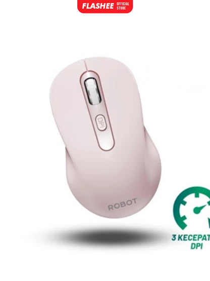 Flashee Mouse Laptop Wireless Robot M206 Mouse Laptop Tanpa Kabel
