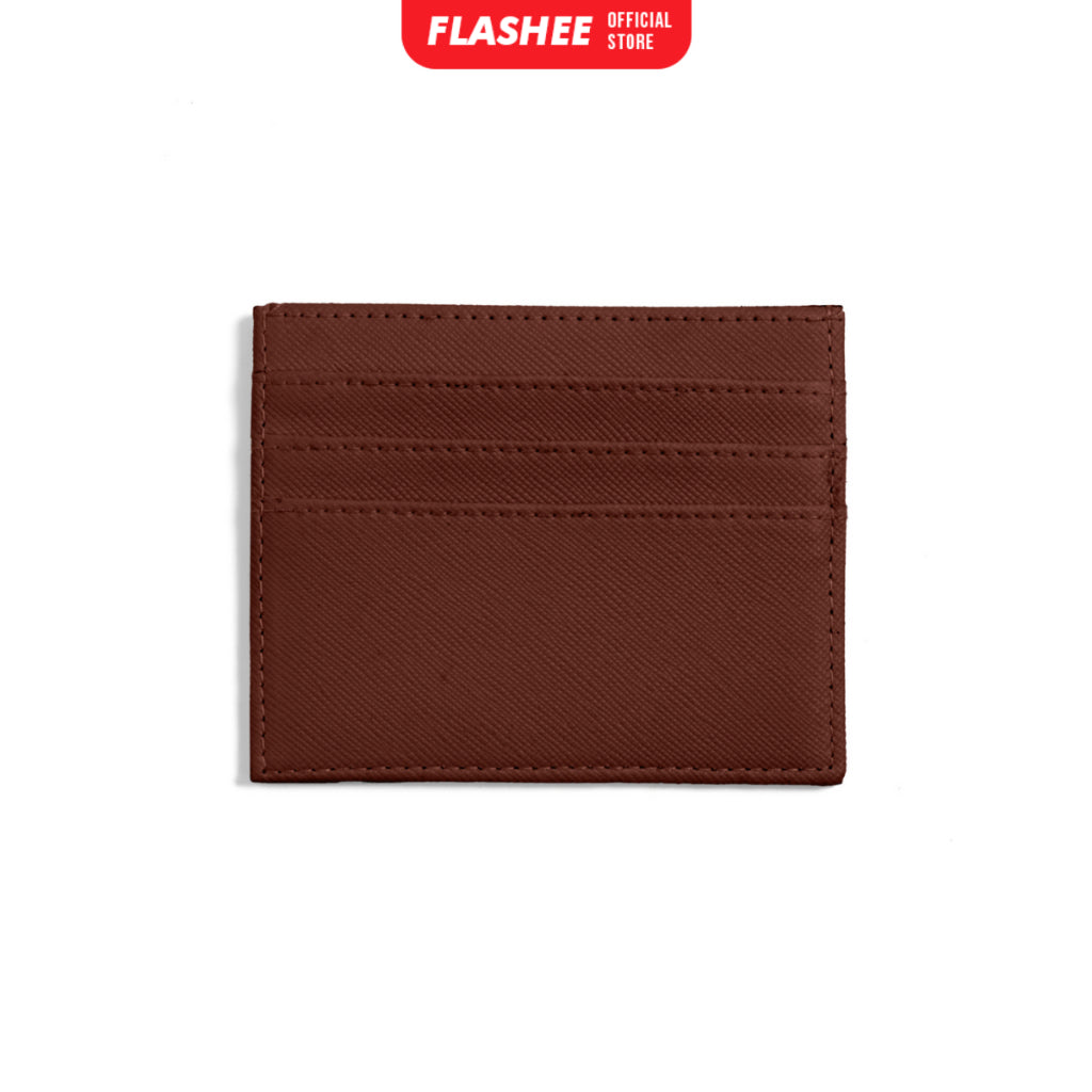 Flashee Card Holder 6 Slot Shavonne Dompet Kartu Tempat Kartu 6 Slot Card 1 Money Slot PU Leather