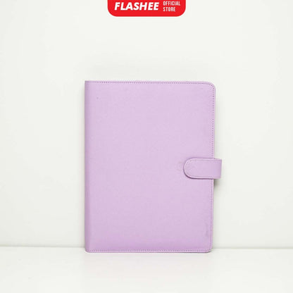 Flashee Binder Polos Warna Pink Muda Ukuran B5 Ring 26 Eksklusif Binder Sekolah Isi Ulang COD