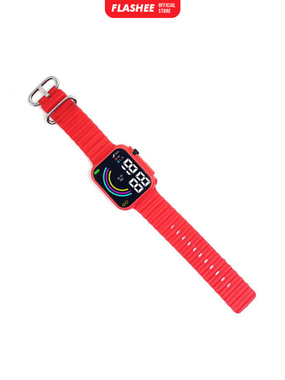 Flashee Jam Tangan Rubber Apple Watch Ultra Jam Tangan Digital Couple