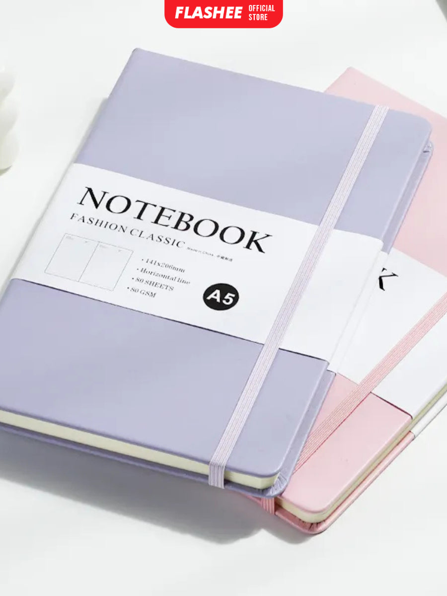 Flashee Notebook Aesthetic A5 Pocket Diary Buku Catatan Pertemuan 80 Lembar Jurnal Harian