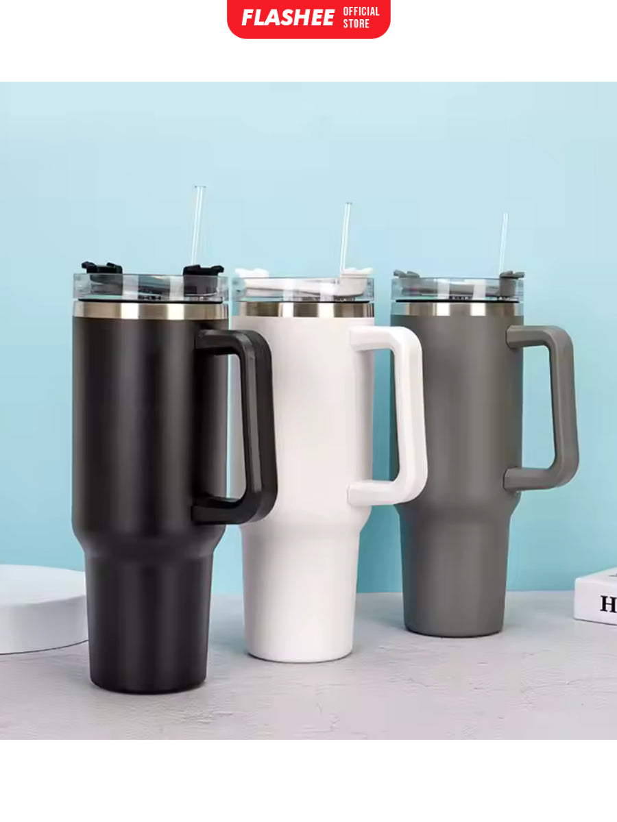 Flashee Botol Minum Anak Aesthetic 1200ML Tumbler Stainless Steel Tahan Dingin Tumbler Stainless