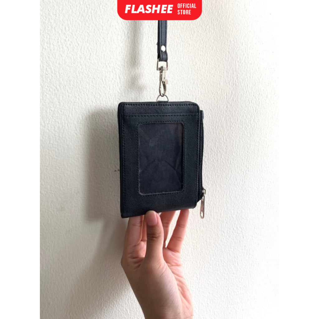 Flashee ID Card Lanyard Wallet Name Tag Hazel Lanyard Dompet Lipat Lanyard ID Card