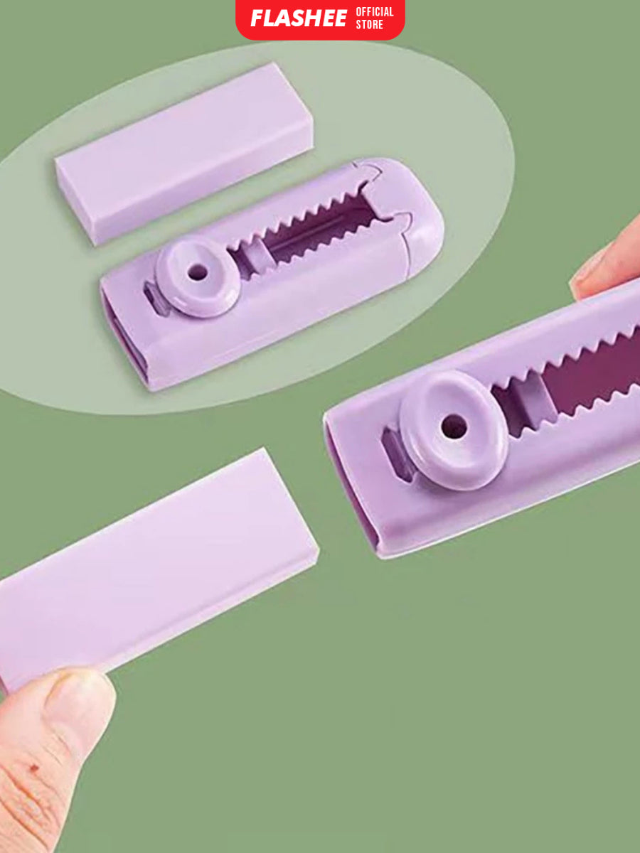 Flashee Eraser Penghapus Mekanik Push Eraser Penghapus Dorong