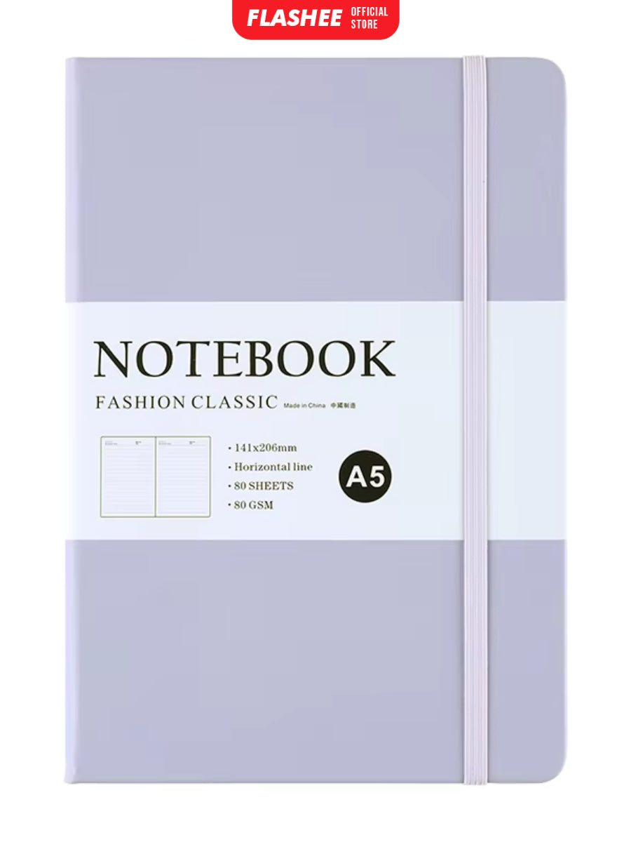 Flashee Notebook Aesthetic A5 Pocket Diary Buku Catatan Pertemuan 80 Lembar Jurnal Harian