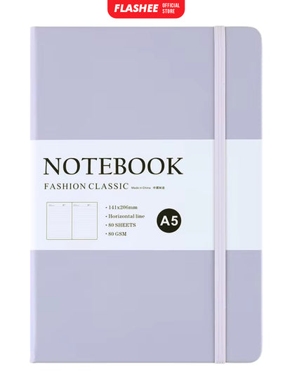 Flashee Notebook Aesthetic A5 Pocket Diary Buku Catatan Pertemuan 80 Lembar Jurnal Harian
