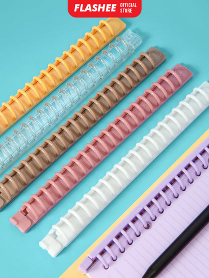 Flashee Ring Binder DIY Binding A5 20 Ring Warna Pastel Macaron Ring Binder A5 20 Lubang Buka Tutup