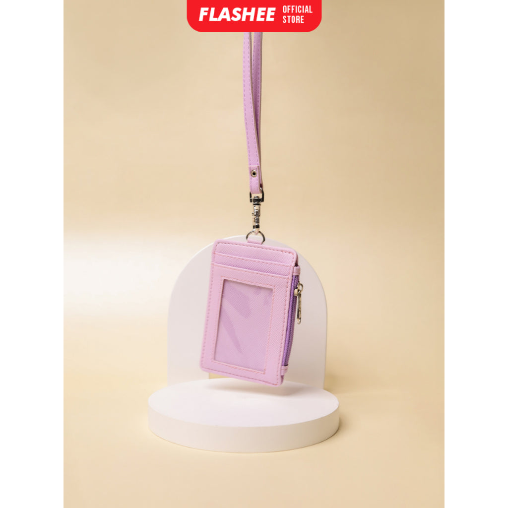 Flashee ID Card Holder Resleting Name Tag Seleting Taylor Lanyard Risleting Kulit Sintetis v2