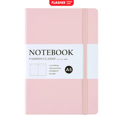 Flashee Notebook Aesthetic A5 Pocket Diary Buku Catatan Pertemuan 80 Lembar Jurnal Harian