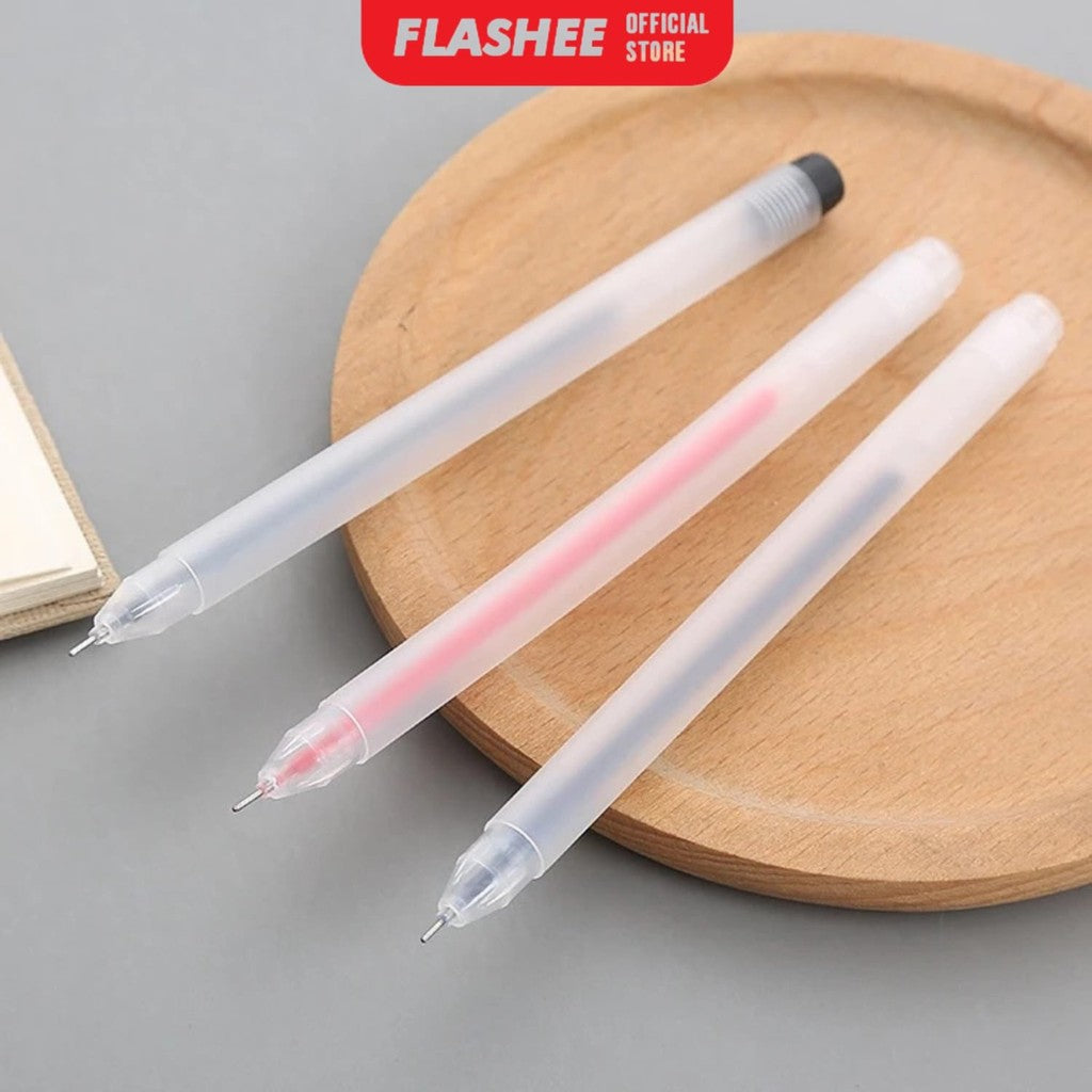 Flashee Pulpen Gel Pena Bolpoin Tinta Hitam Pen 0.5mm