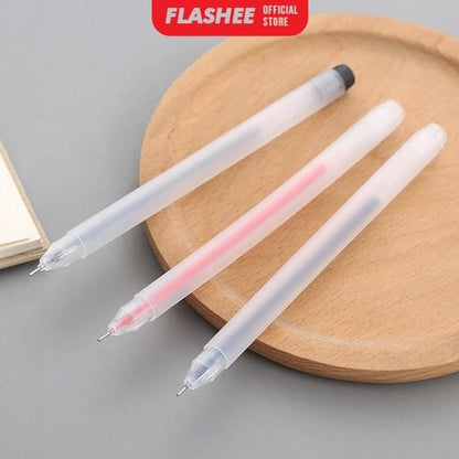 Flashee Pulpen Gel Pena Bolpoin Tinta Hitam Pen 0.5mm