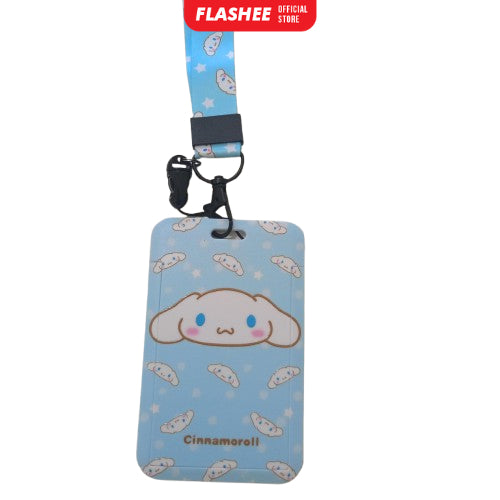 Flashee ID Card Holder Name Tag Anime Lanyard Naruto Tempat Kartu Ukuran ATM Termurah Lanyard