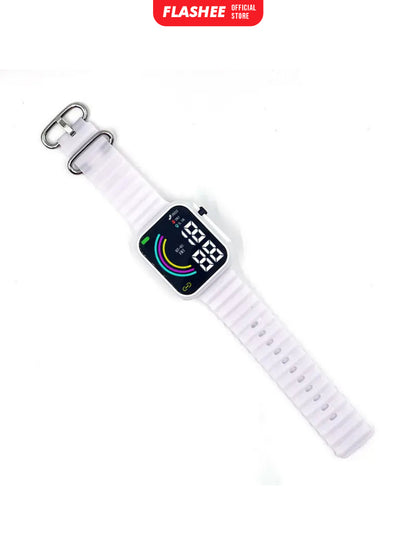 Flashee Jam Tangan Rubber Apple Watch Ultra Jam Tangan Digital Couple