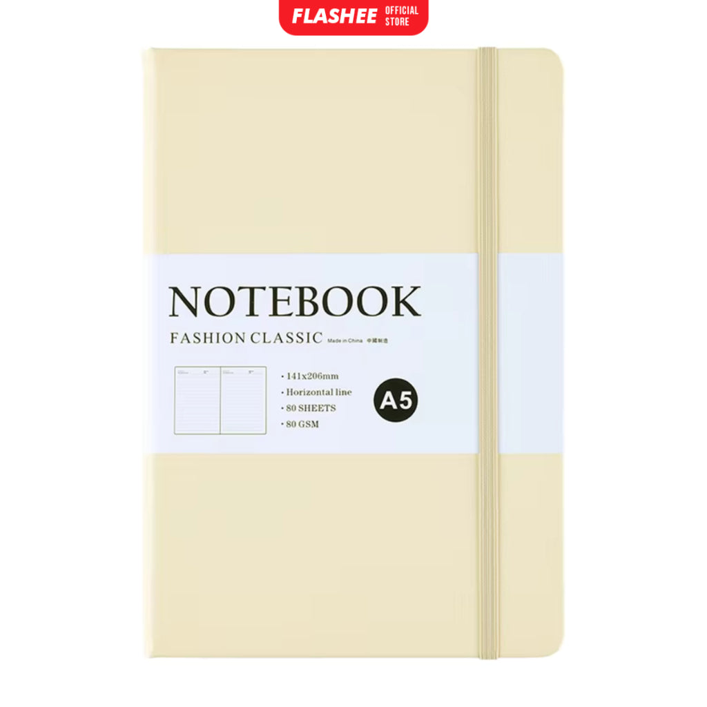 Flashee Notebook Aesthetic A5 Pocket Diary Buku Catatan Pertemuan 80 Lembar Jurnal Harian