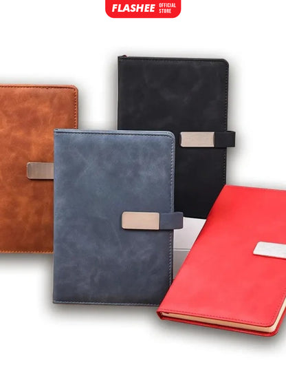 Flashee Notebook A5 Eksklusif Buku Perusahaan A5 Buku Binder Penutup Magnet 100 Lembar