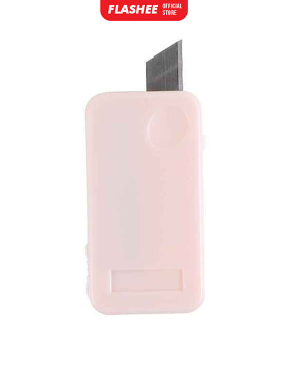 Flashee Cutter Gunting 2 In 1 Portable Pemotong Lucu Gunting Mini Lipat Stainless Steel Pisau Cutter
