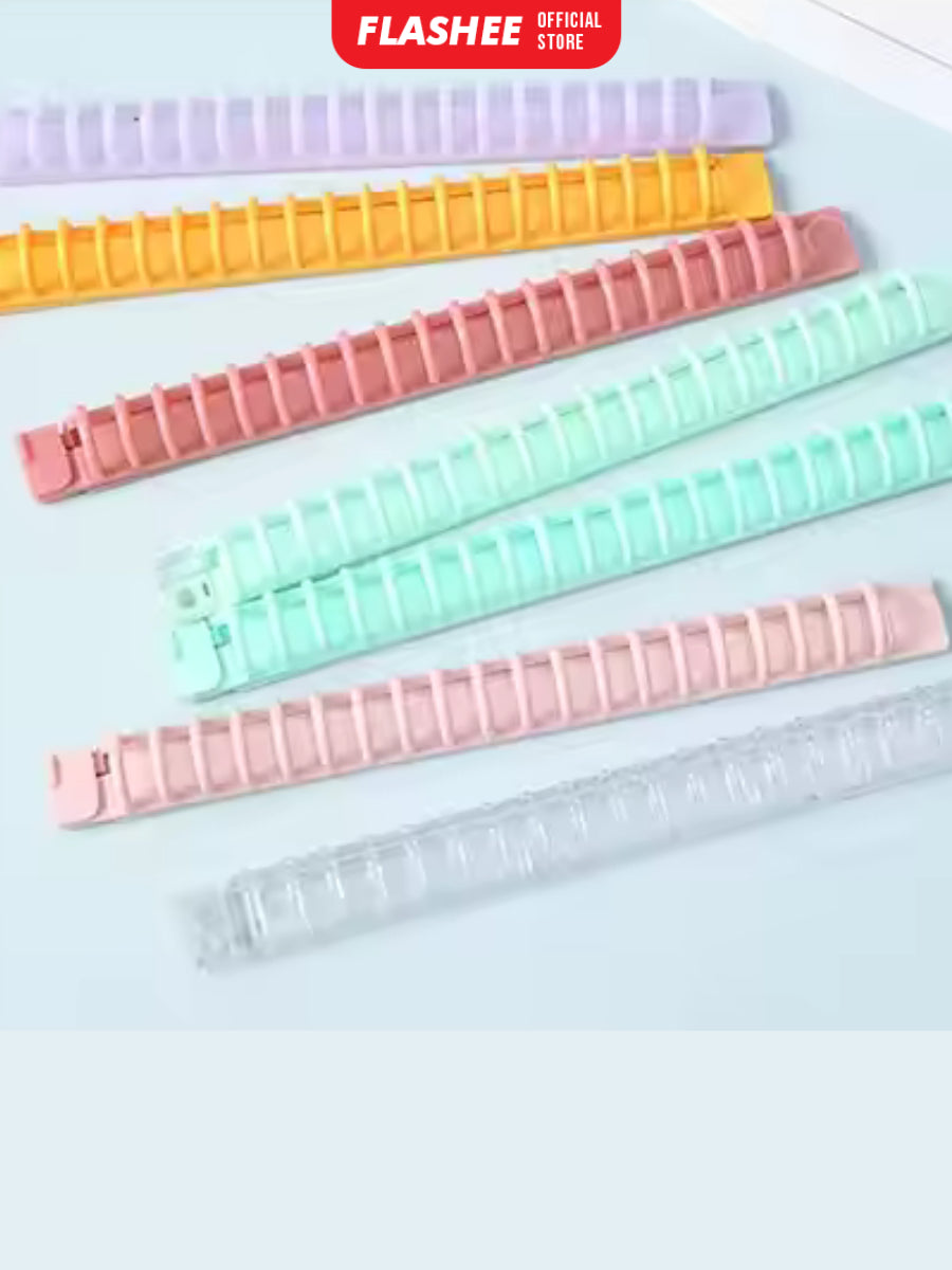 Flashee Ring Binder DIY Binding A5 20 Ring Warna Pastel Macaron Ring Binder A5 20 Lubang Buka Tutup